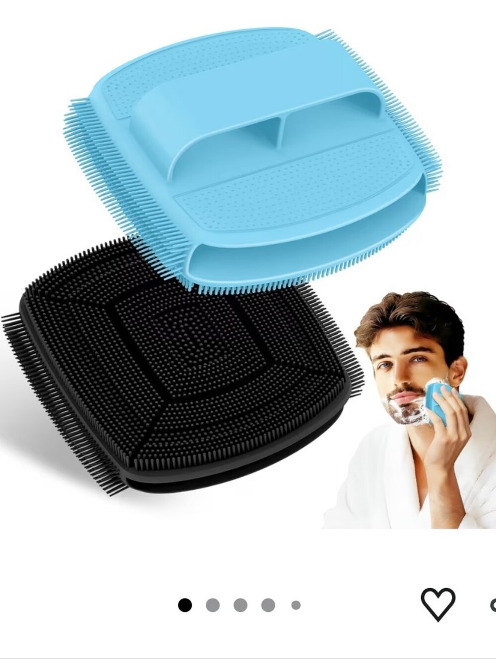 Silicone Face Scrubber 2PCS